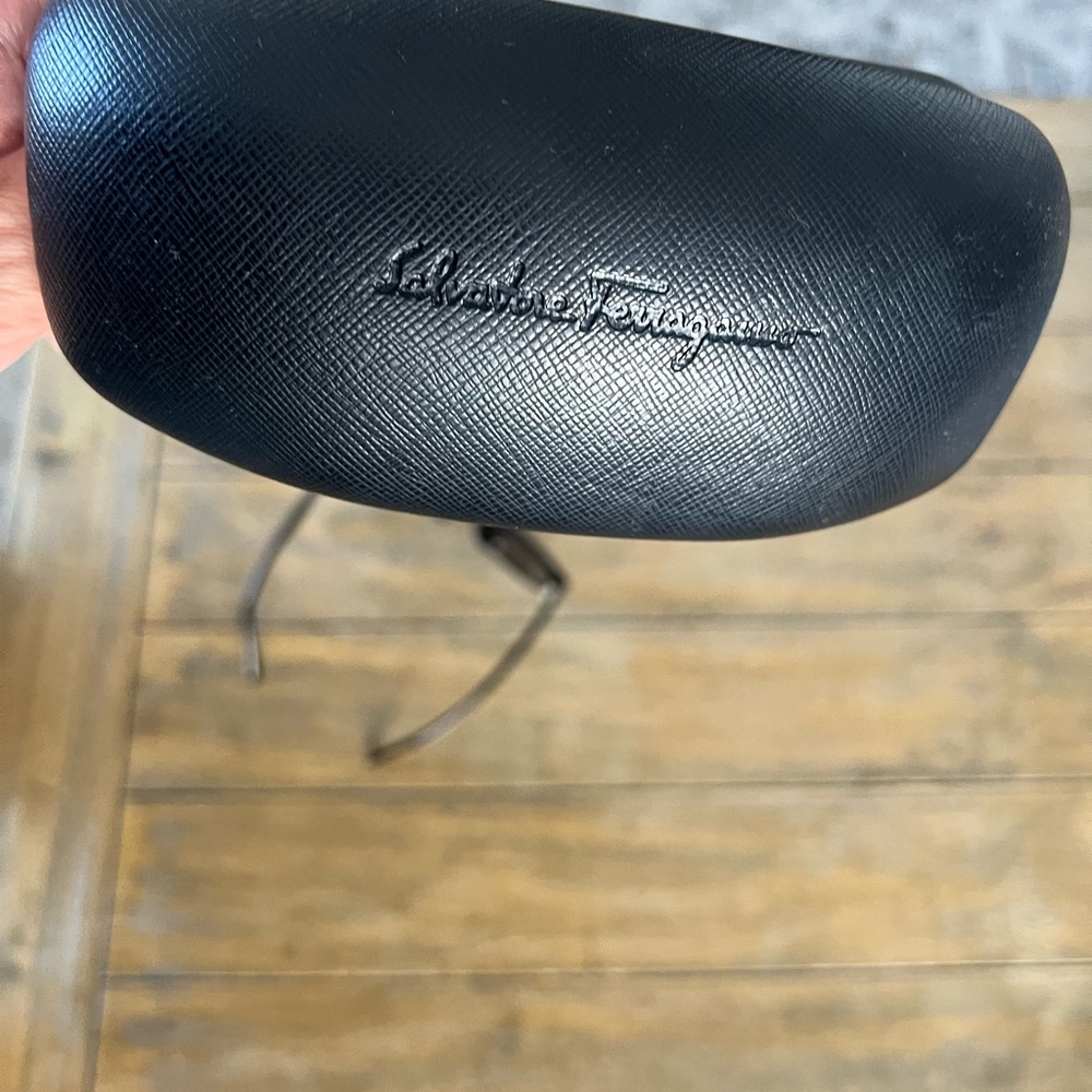 Salvatore Ferragamo Sunglasses with textured Black Case